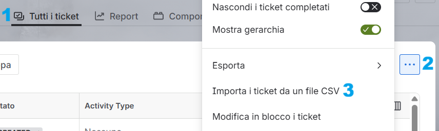 Caricamento CSV Jira Cloud